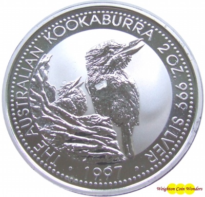 1997 Silver 2oz KOOKABURRA - Click Image to Close